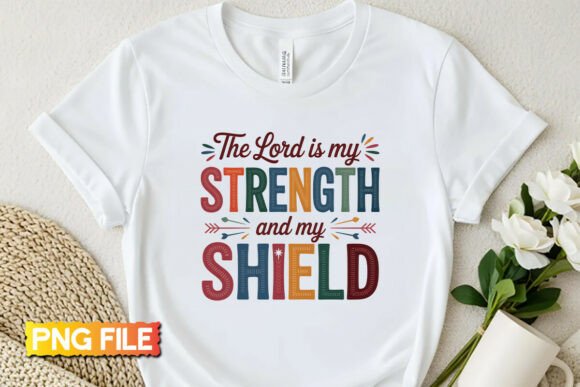 A Designer's Hands-On Review of Strength Trust in God Embroidery PNG