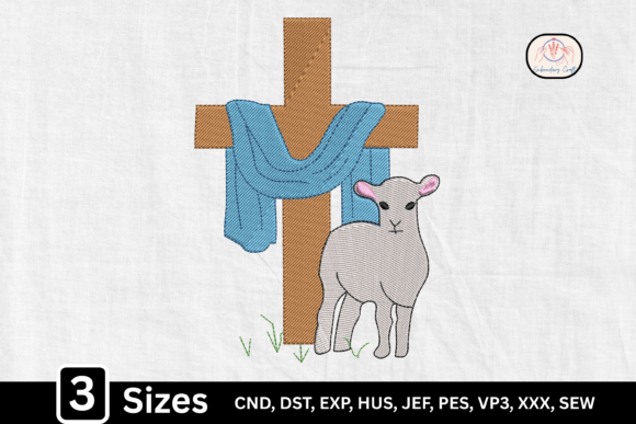 A Designer's Review: The Lamb & Cross Embroidery Design