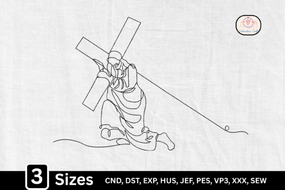 A Professional Review of Line Art Jesus Carrying the Cross