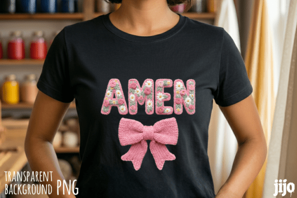 Amen Christian Flowers Embroidery PNG: A Versatile Design