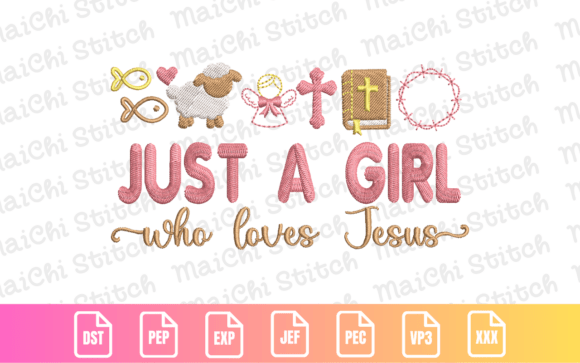 Christian Faith Symbol: A Charming Embroidery Design