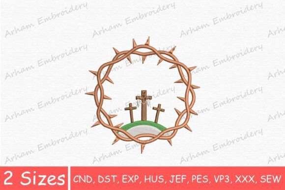 Crown of Thorns and Crosses Embroidery Design Review