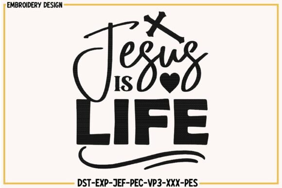 Jesus is Life: A Perfect Holiday Embroidery