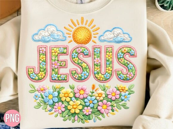 Review of Jesus Floral Embroidery Religious PNG